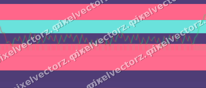 Glowing neon chart background in pink and amber
