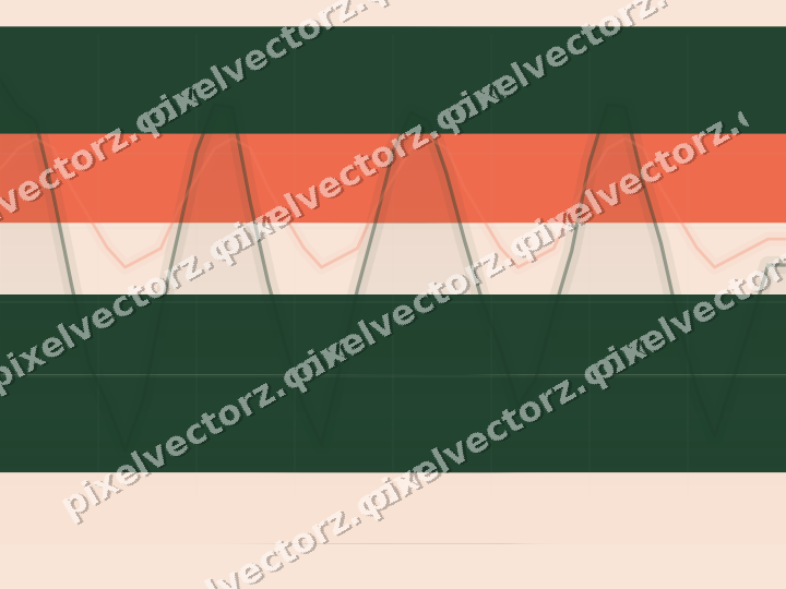 Soft pastel chart background in dark green and red