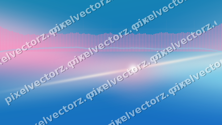 Glowing neon chart background in pink and cyan