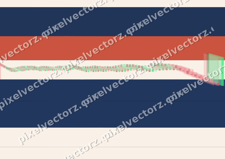 Glowing neon chart background in blue and red