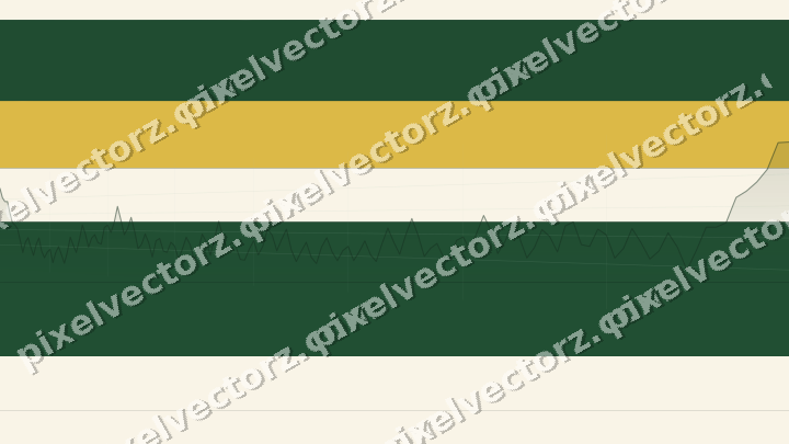 Glowing neon chart background in dark green and amber