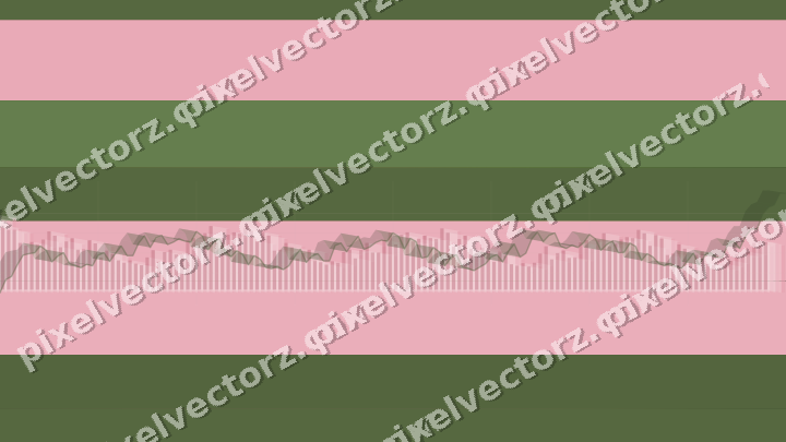 Glowing neon chart background in pink and lime
