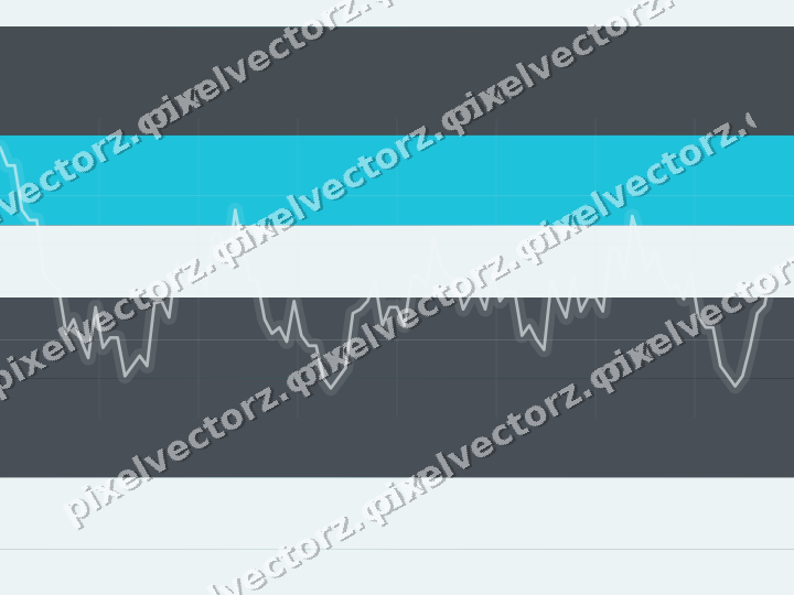 Glowing neon chart background in blue and teal