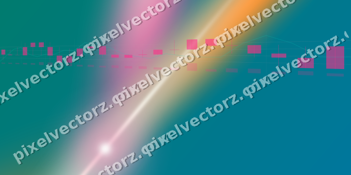 Leuchtender Neon Diagramm Hintergrund in Rosa und Orange
