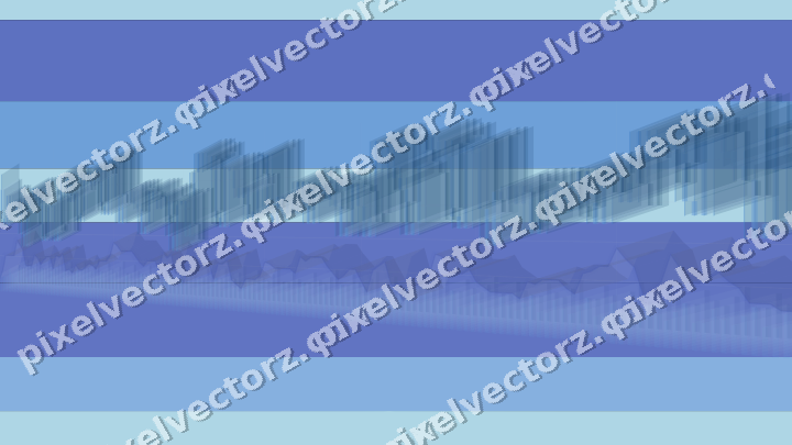 Glowing neon chart background in blue and cyan
