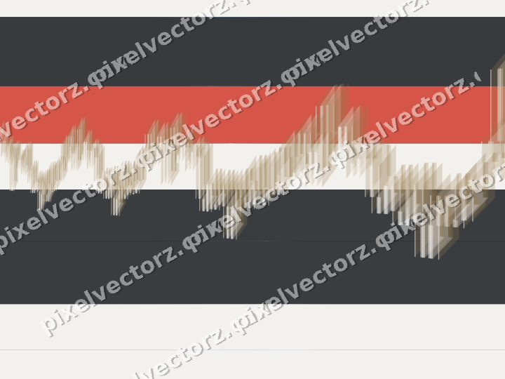 Glowing neon chart background in blue and red