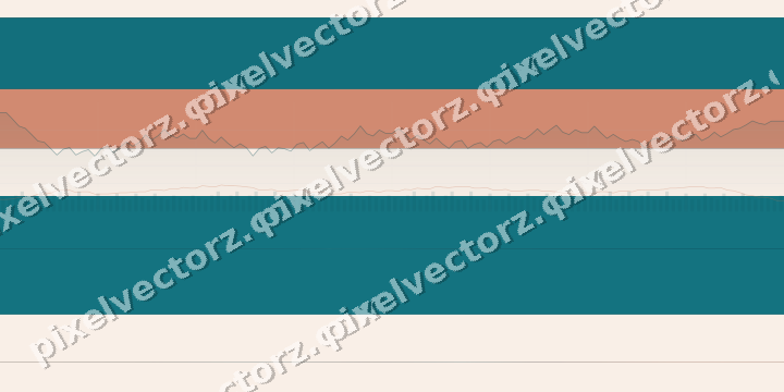 Glowing neon chart background in teal and orange