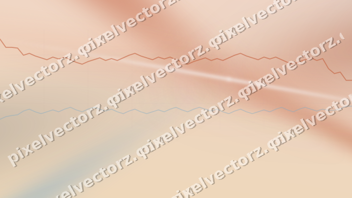 Soft pastel chart background in orange and cyan