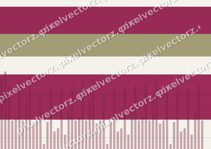 Glowing neon chart background in pink and yellow