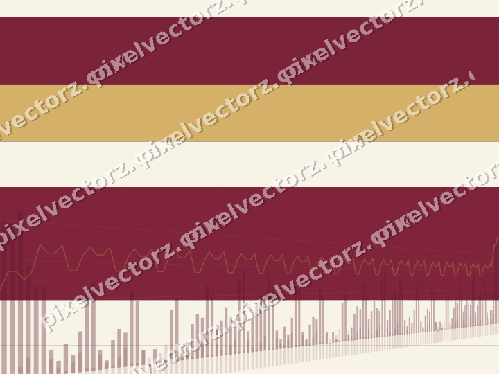 Glowing neon chart background in pink and amber