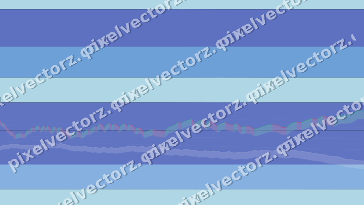 Glowing neon chart background in blue and cyan