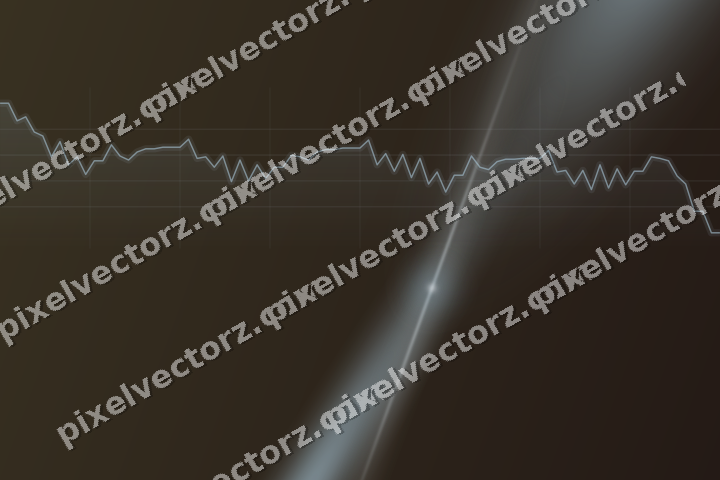 Glowing neon chart background in cyan and red