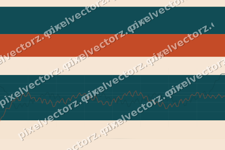 Soft pastel chart background in dark teal and orange