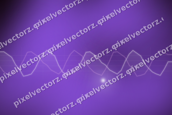 Glowing neon chart background in purple and blue