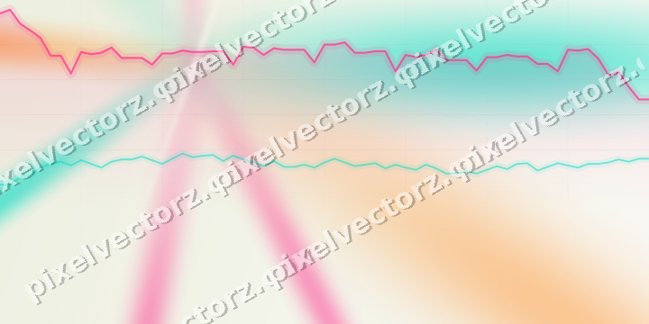Soft pastel chart background in pink and orange