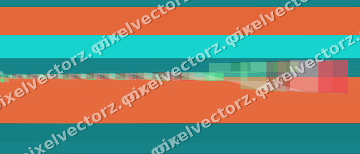 Glowing neon chart background in orange and teal