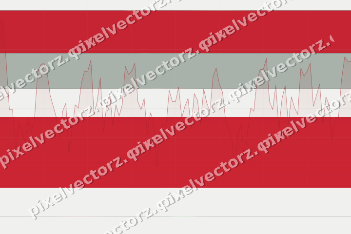Glowing neon chart background in red and green