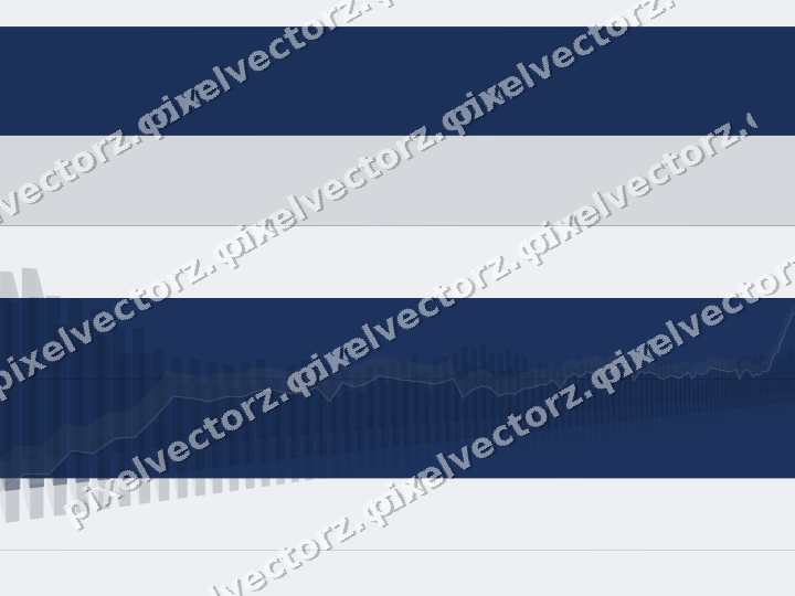 Glowing neon chart background in blue