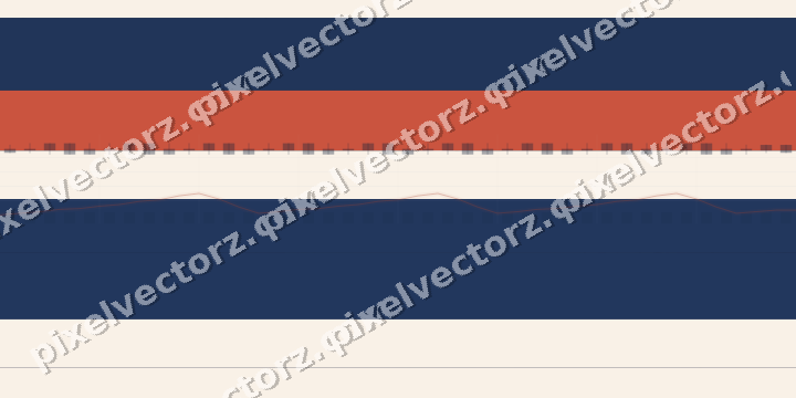 Glowing neon chart background in dark blue and red