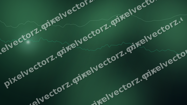 Leuchtender Neon Diagramm Hintergrund in Grün und Petrol