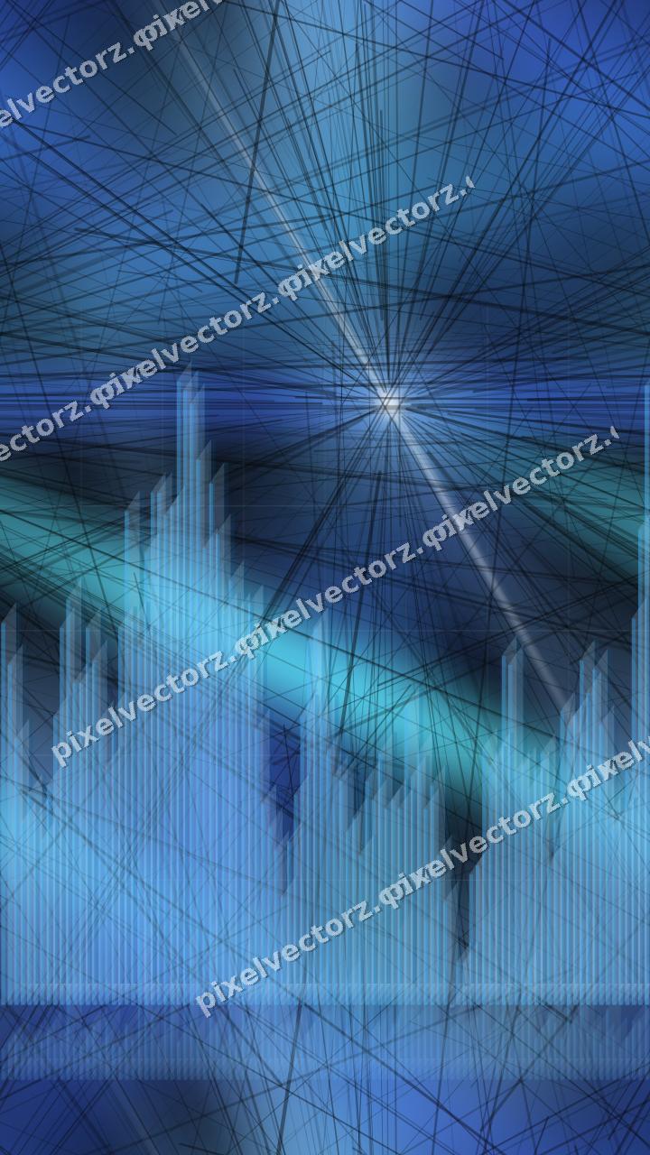 Nahtloser Neon Diagramm Hintergrund in Türkis und Blau