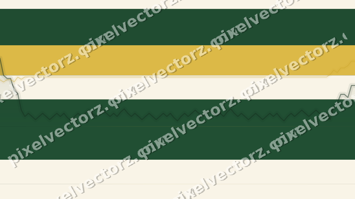 Glowing neon chart background in dark green and amber