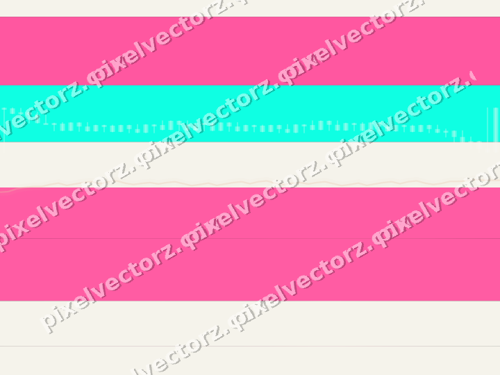Glowing neon chart background in pink and orange