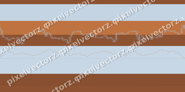 Glowing neon chart background in blue and orange