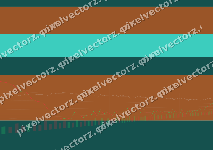 Soft pastel chart background in orange and teal