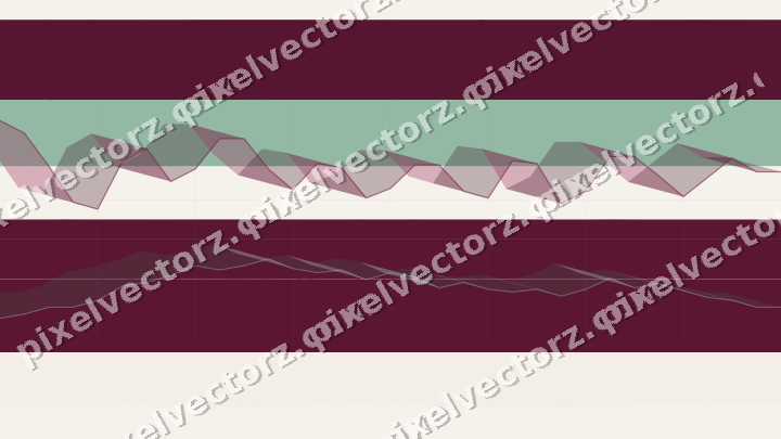 Soft pastel chart background in dark pink and green