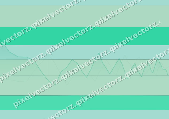 Glowing neon chart background in green and teal