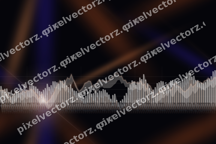 Nahtloser Neon Diagramm Hintergrund in Orange und Blau