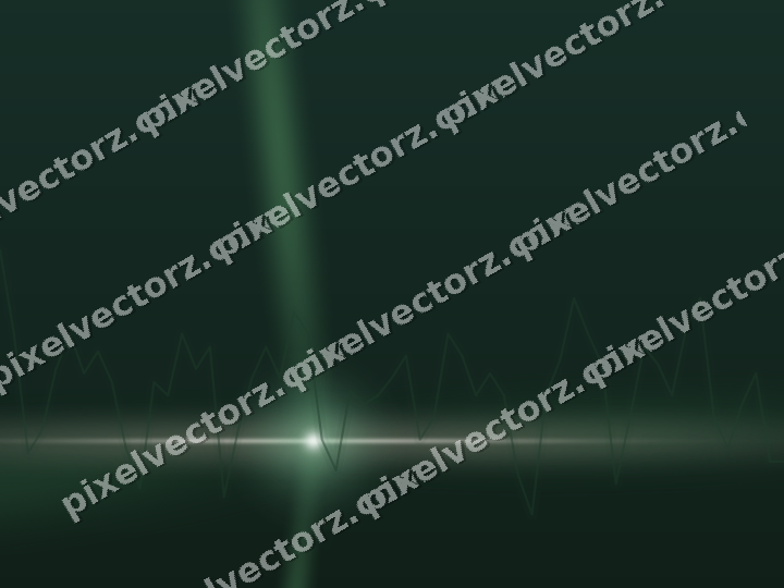 Glowing neon chart background in dark green and red