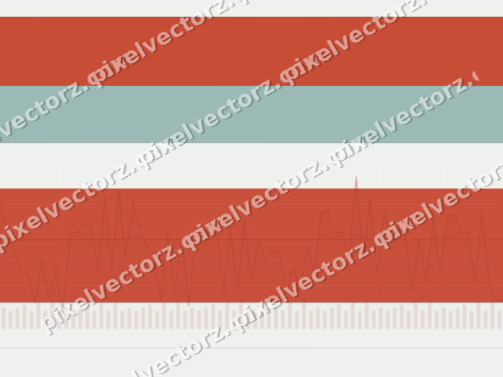 Glowing neon chart background in red and orange