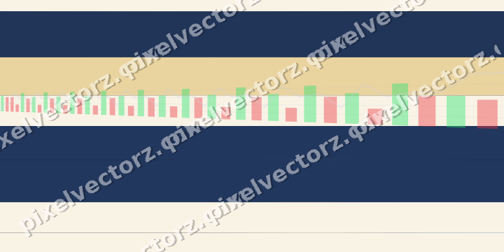 Glowing neon chart background in blue and amber