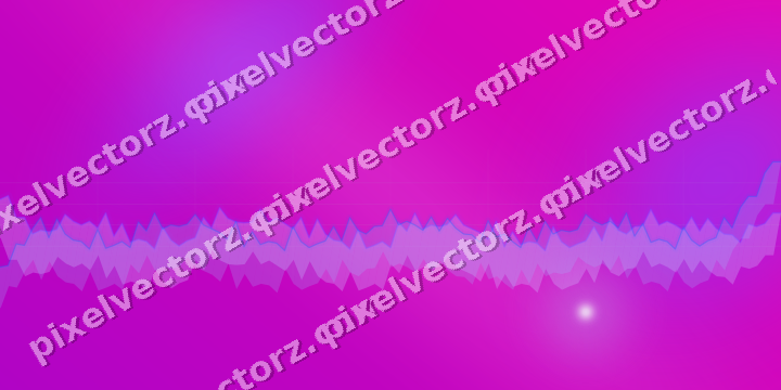 Glowing neon chart background in purple and blue