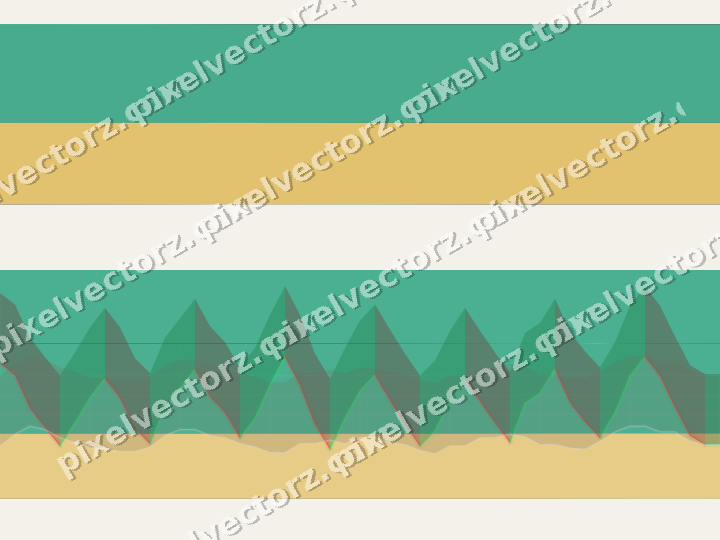 Glowing neon chart background in amber and green