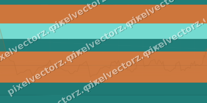 Glowing neon chart background in orange and teal