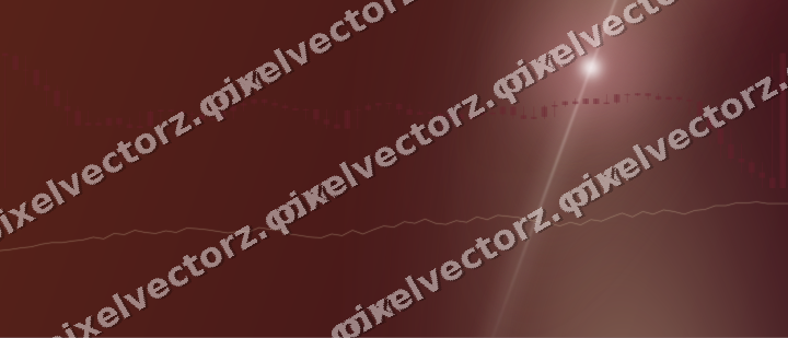 Glowing neon chart background in dark pink and red
