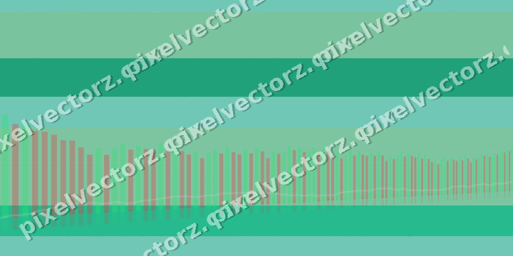 Soft pastel chart background in green and teal