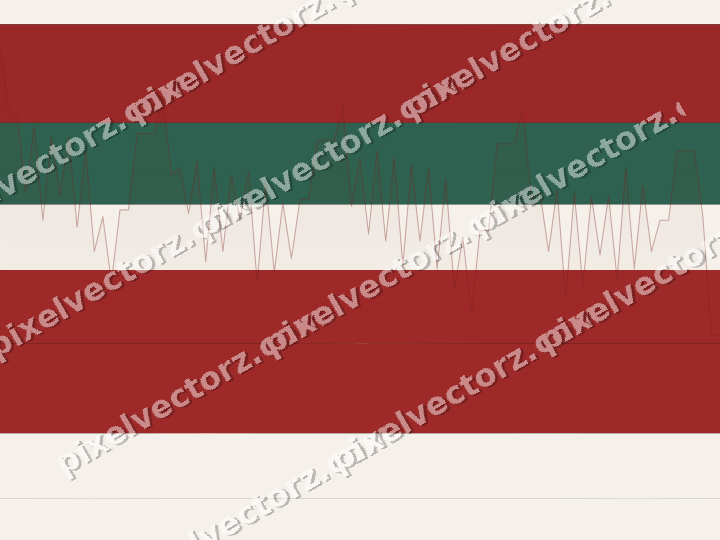 Glowing neon chart background in red and green