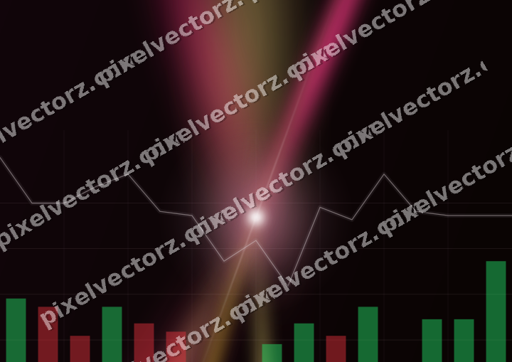 Leuchtender Neon Diagramm Hintergrund in Rosa und Gelb