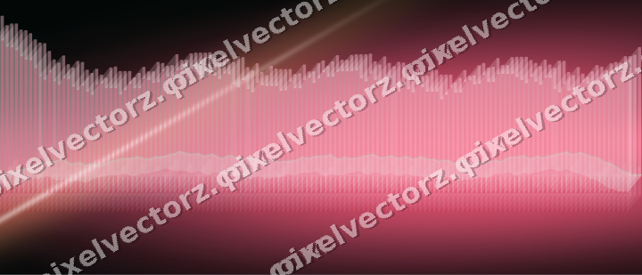 Glowing neon chart background in pink and amber