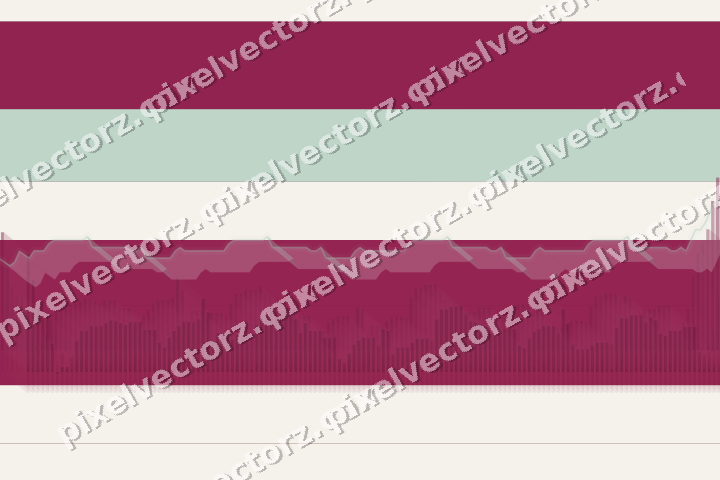 Glowing neon chart background in dark pink and green