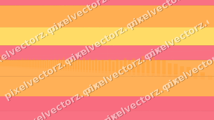 Glowing neon chart background in orange and amber