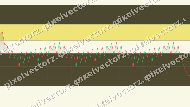 Glowing neon chart background in amber and yellow