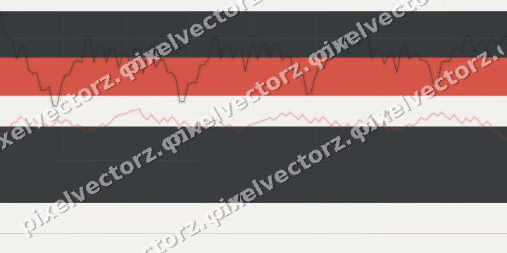 Glowing neon chart background in blue and red
