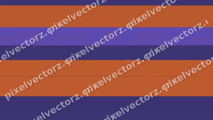 Glowing neon chart background in orange and blue