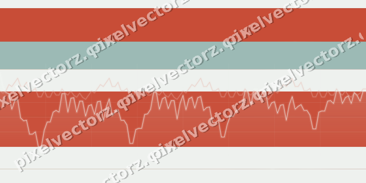 Glowing neon chart background in red and orange