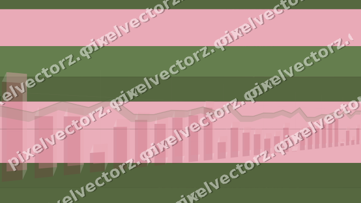 Glowing neon chart background in pink and lime